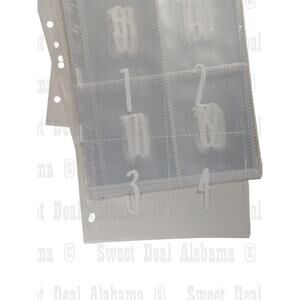 25 Pcs 4-Pocket Protectors, Fits 6 Ring A5 Binders, Numbered 1-100